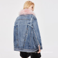 2021 vêtements à la mode dames pardessus en denim parka